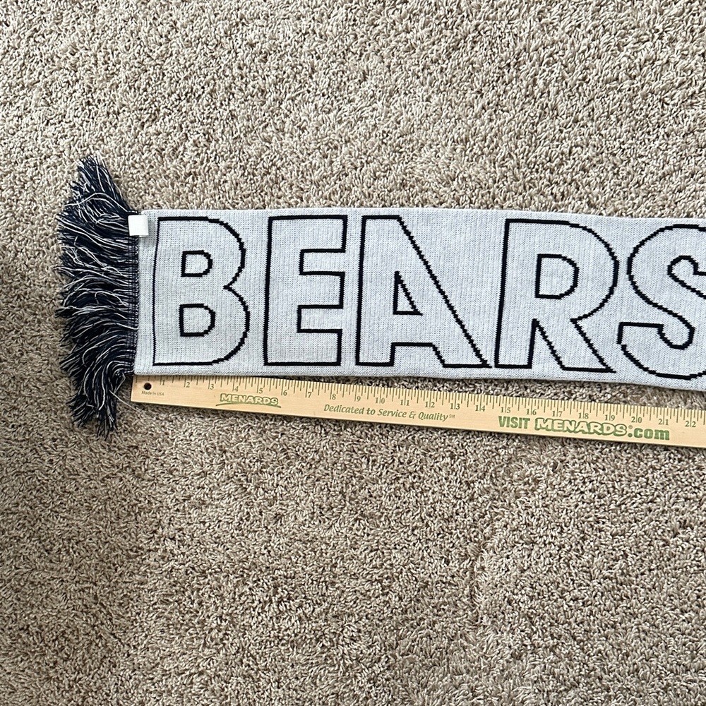 Gray and Blue BEARS Scarf.